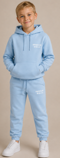 matching family collection-kids blue hoodies& tracksuit