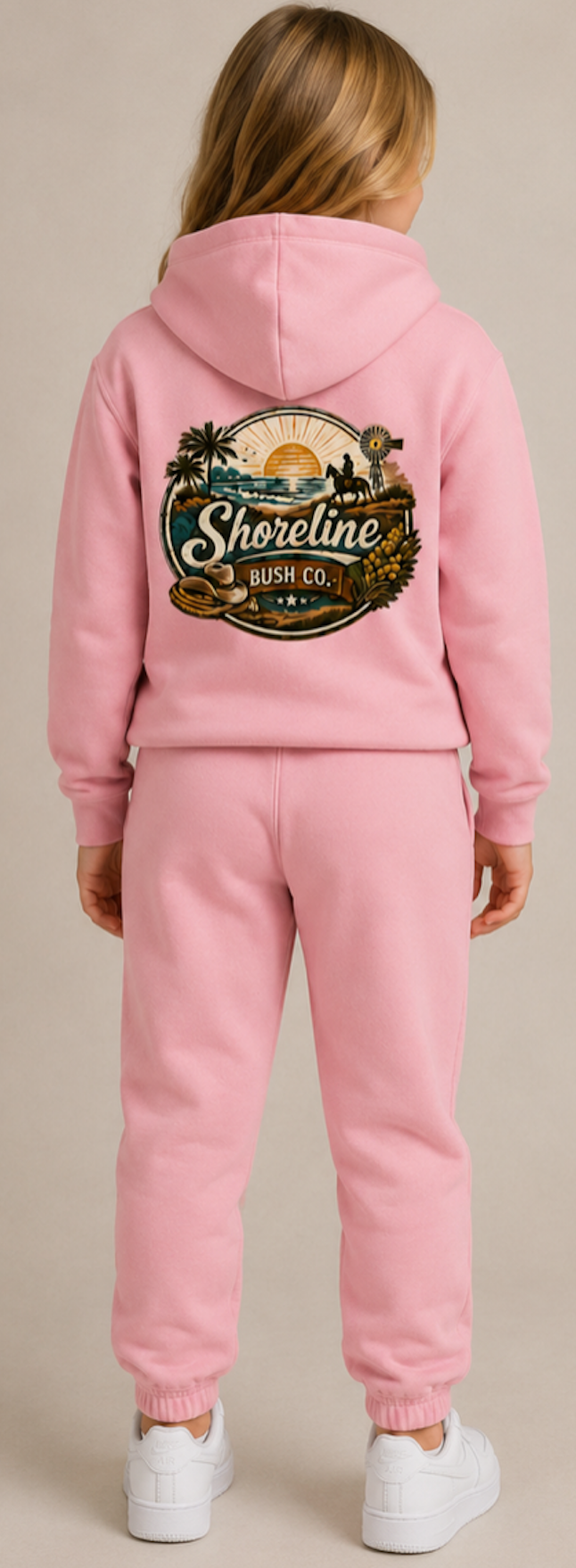 Matching Family Collection – Kids Pink Hoodie & Tracksuit